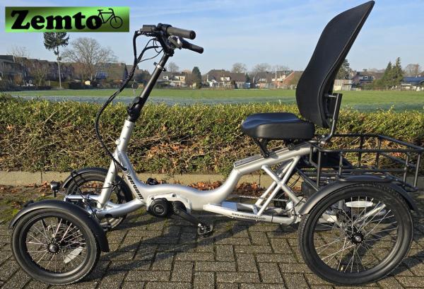 Elektro Vier Rad Zemto Mover T6 , 720 WH, 90 NM - Mittelmotor, grau, mit Tasche